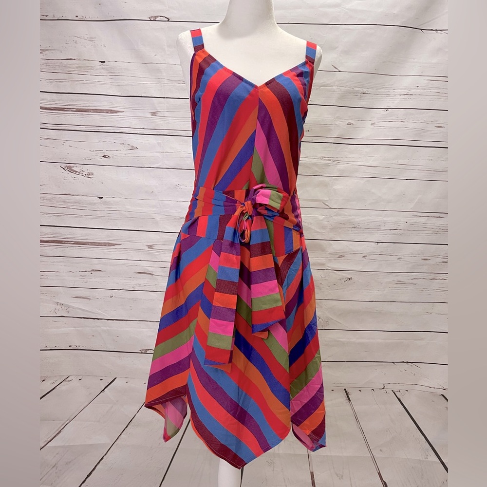 NWT A New Day Dress flamboyant stripes Med